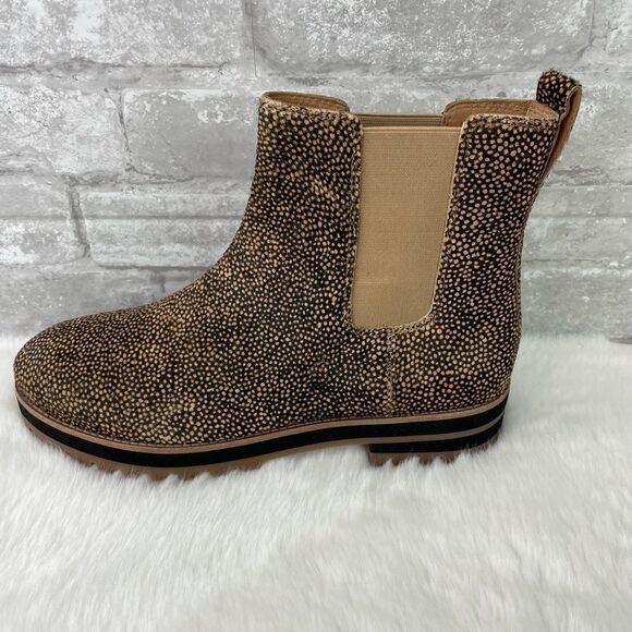 Madewell Ivy Chelsea Boots Spotted Calf Hair Leather Size 5  Madewell Ivy Chelsea Boot Spotty Calf Hair